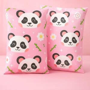 Pink Panda - Valentines Day/Spring/Summer Poly Mailers - Set of 10